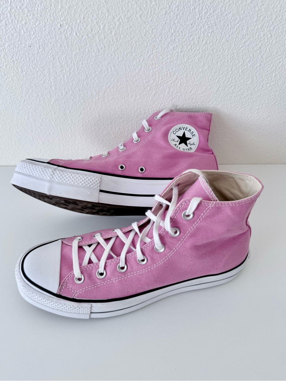Converse Chuck Taylor All Star Lift High Top Pink Magic Flamingo Womens 11